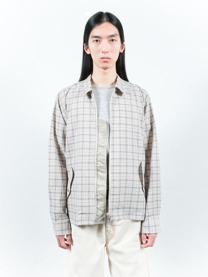 JIEDA　SEERSUCKER ZIP SHIRT