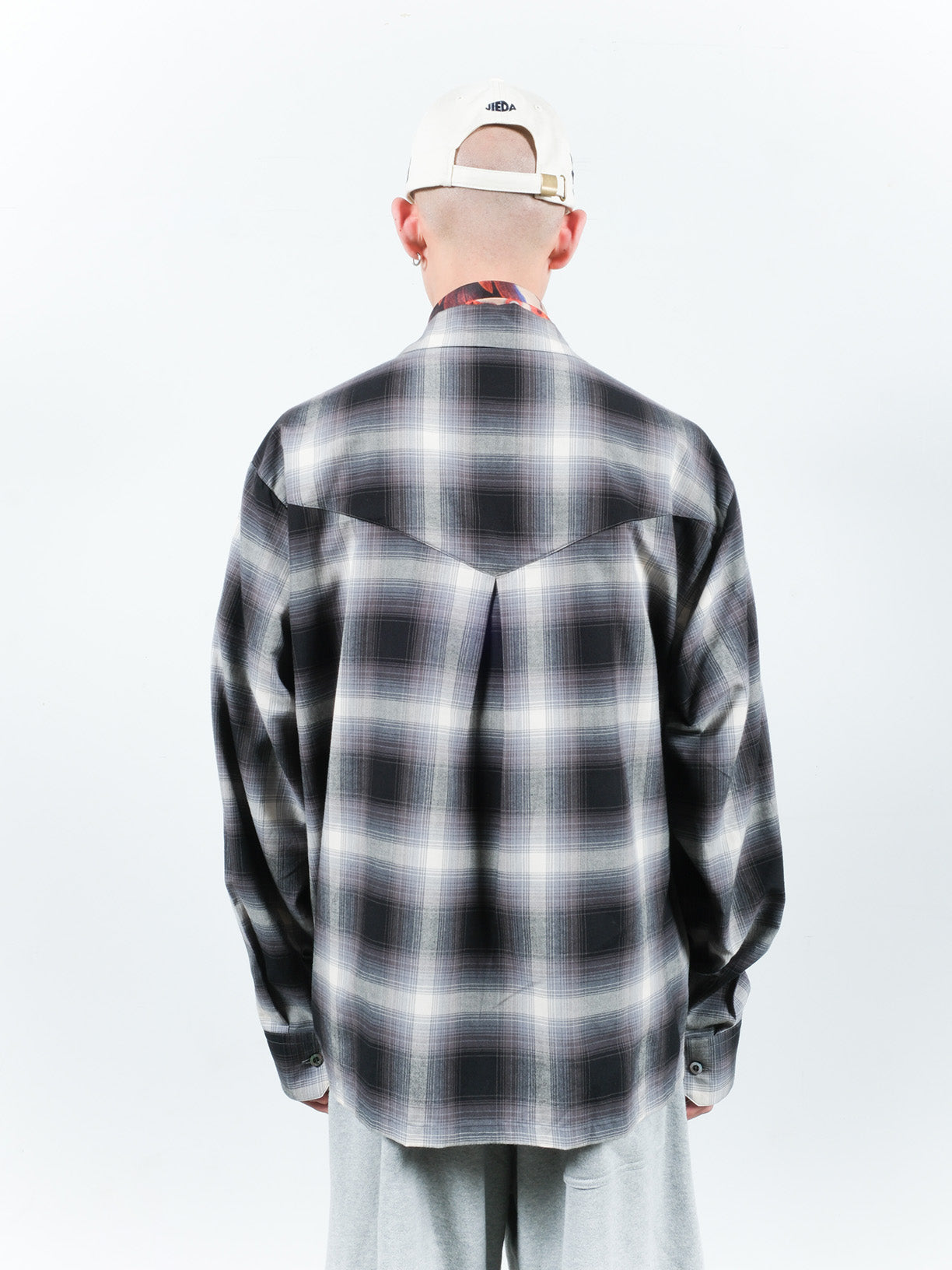 JIEDA CHECK OPEN COLLAR SHIRT – KIKUNOBU