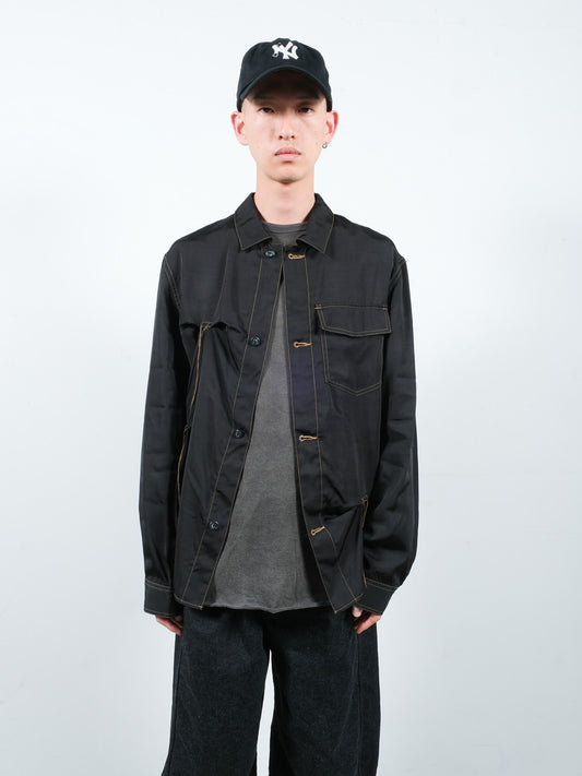 JIEDA　RAYON SILK SHIRT JACKET