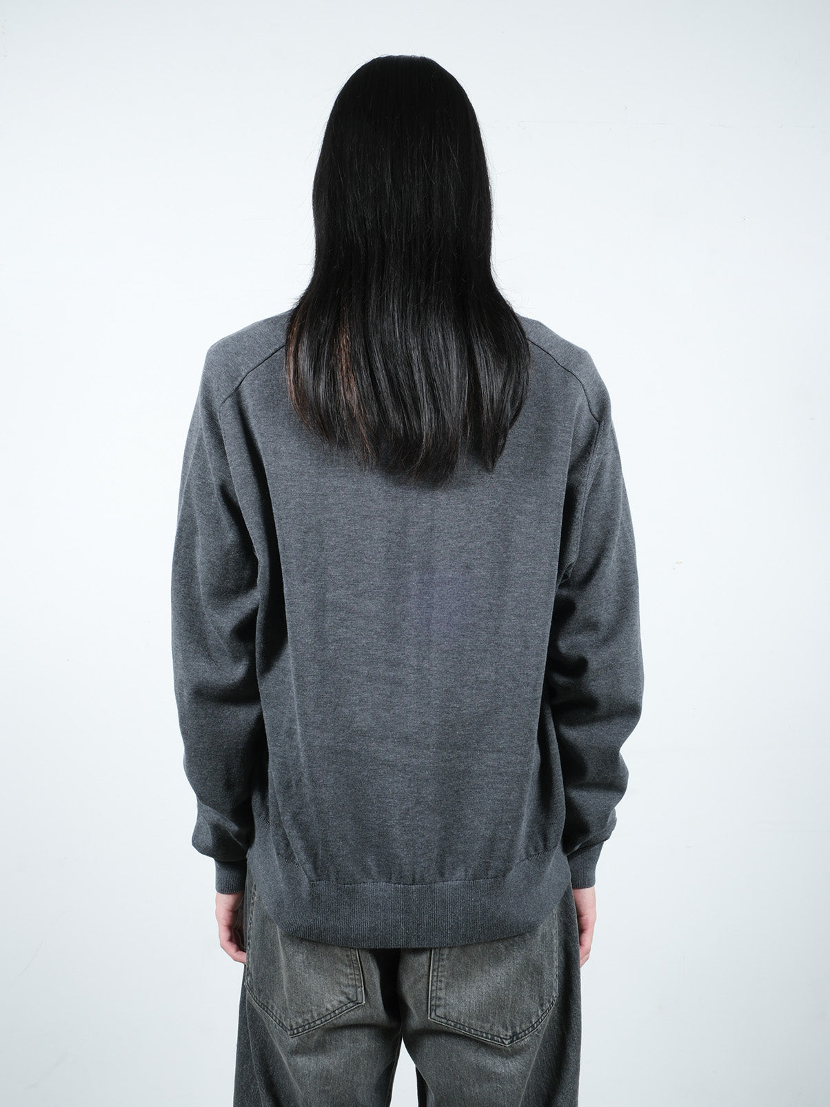 JIEDA COTTON SILK V NECK KNIT – KIKUNOBU
