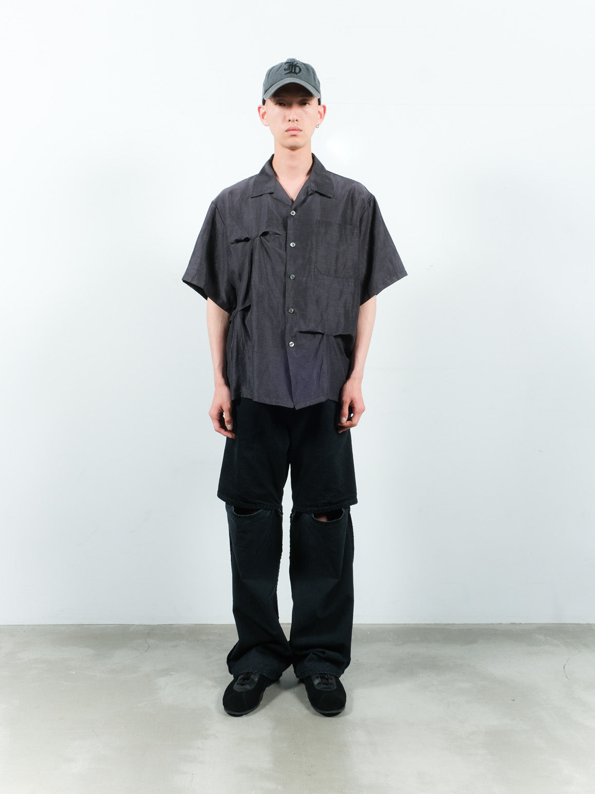 JIEDA　HAND STITCH OPEN COLLAR SHIRT S/S