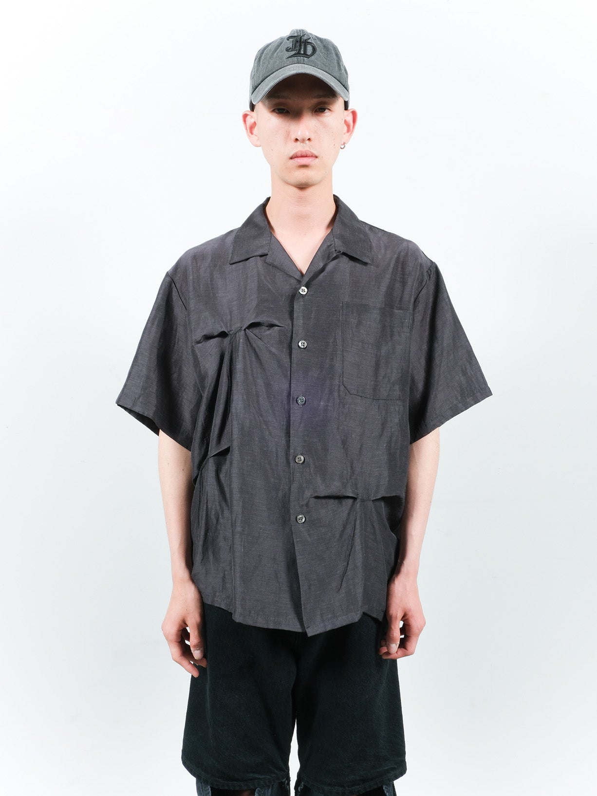 JIEDA　HAND STITCH OPEN COLLAR SHIRT S/S