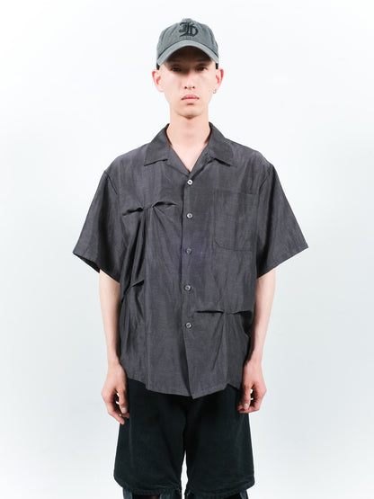 JIEDA　HAND STITCH OPEN COLLAR SHIRT S/S