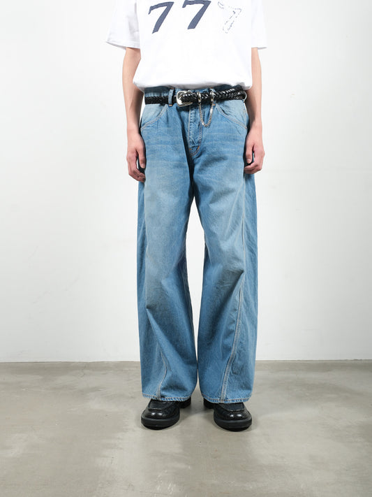 JIEDA　USED 3D WORK DENIM (NEW WASH)