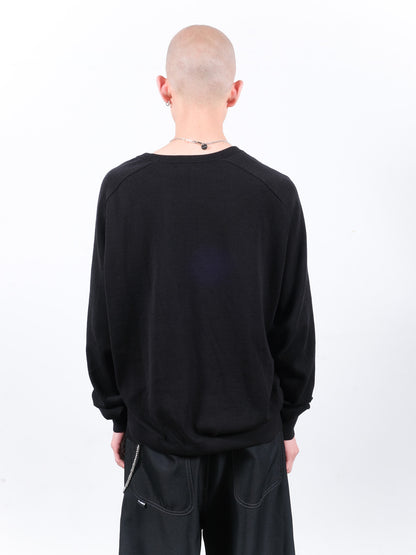 JIEDA　COTTON SILK V NECK KNIT