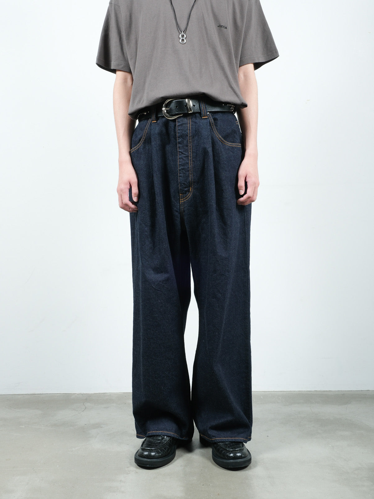 JIEDA　ONE TUCK DENIM PANTS