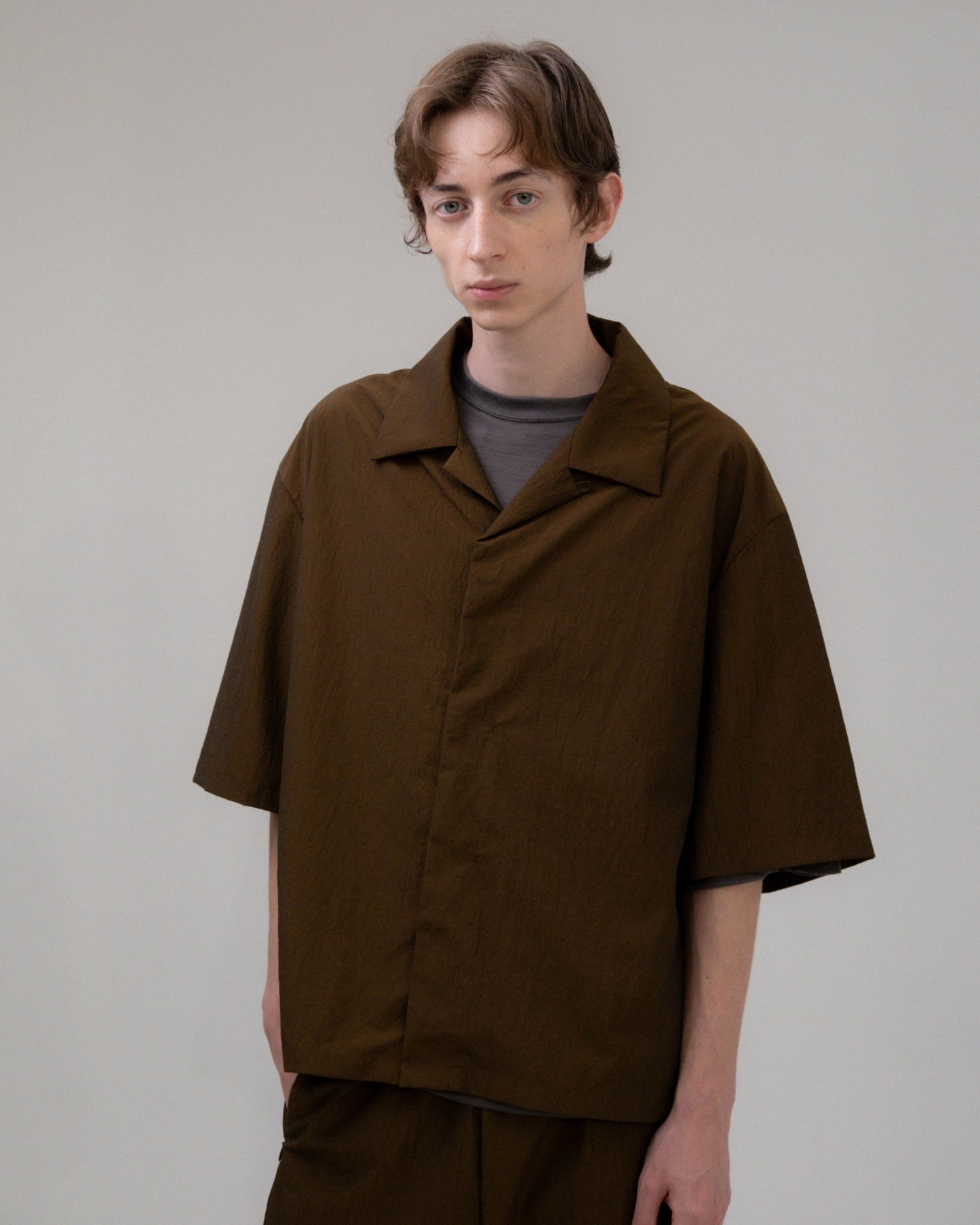 OL　FLY FRONT S/S SHIRT