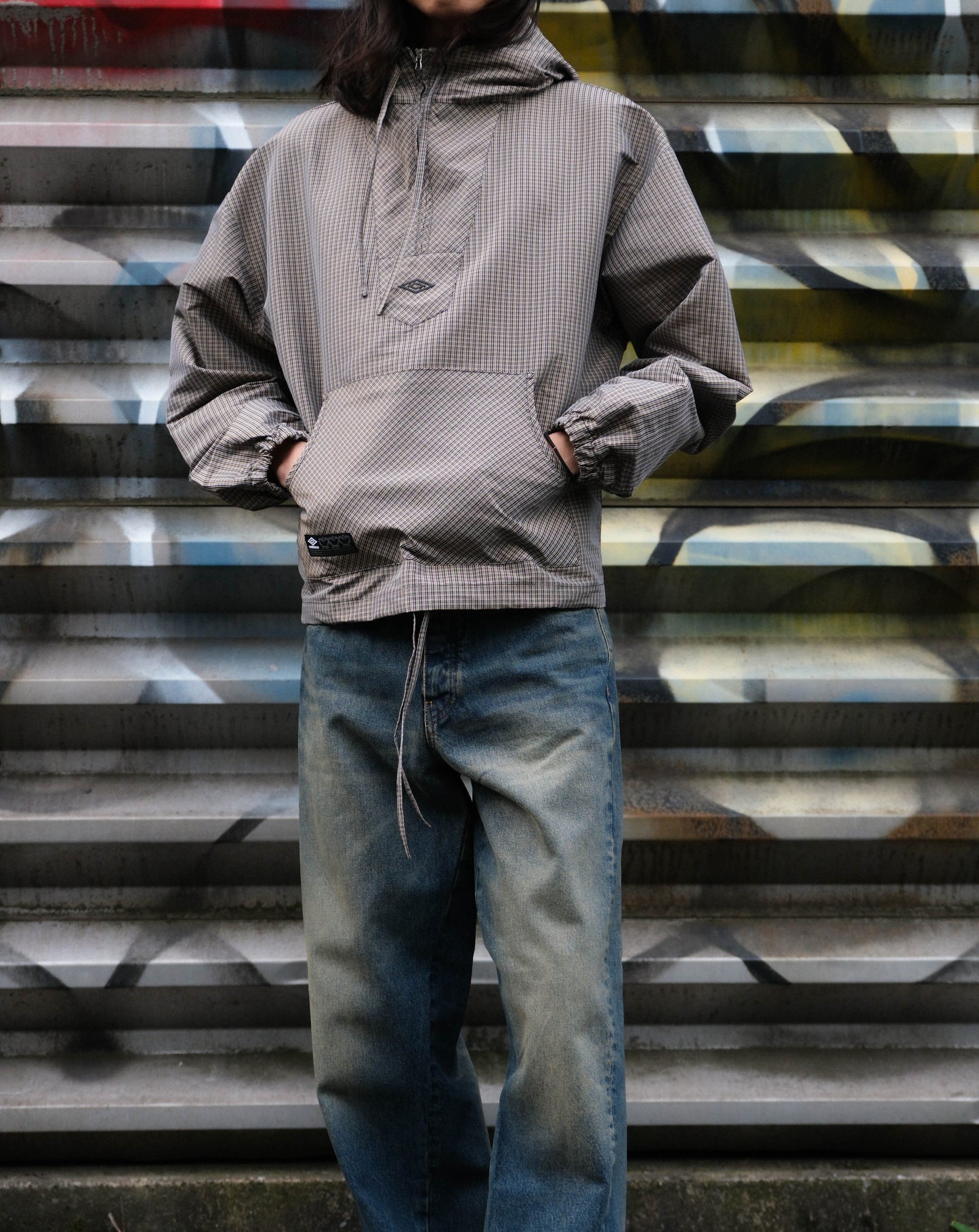 UMBRO　Masked Check Anorak