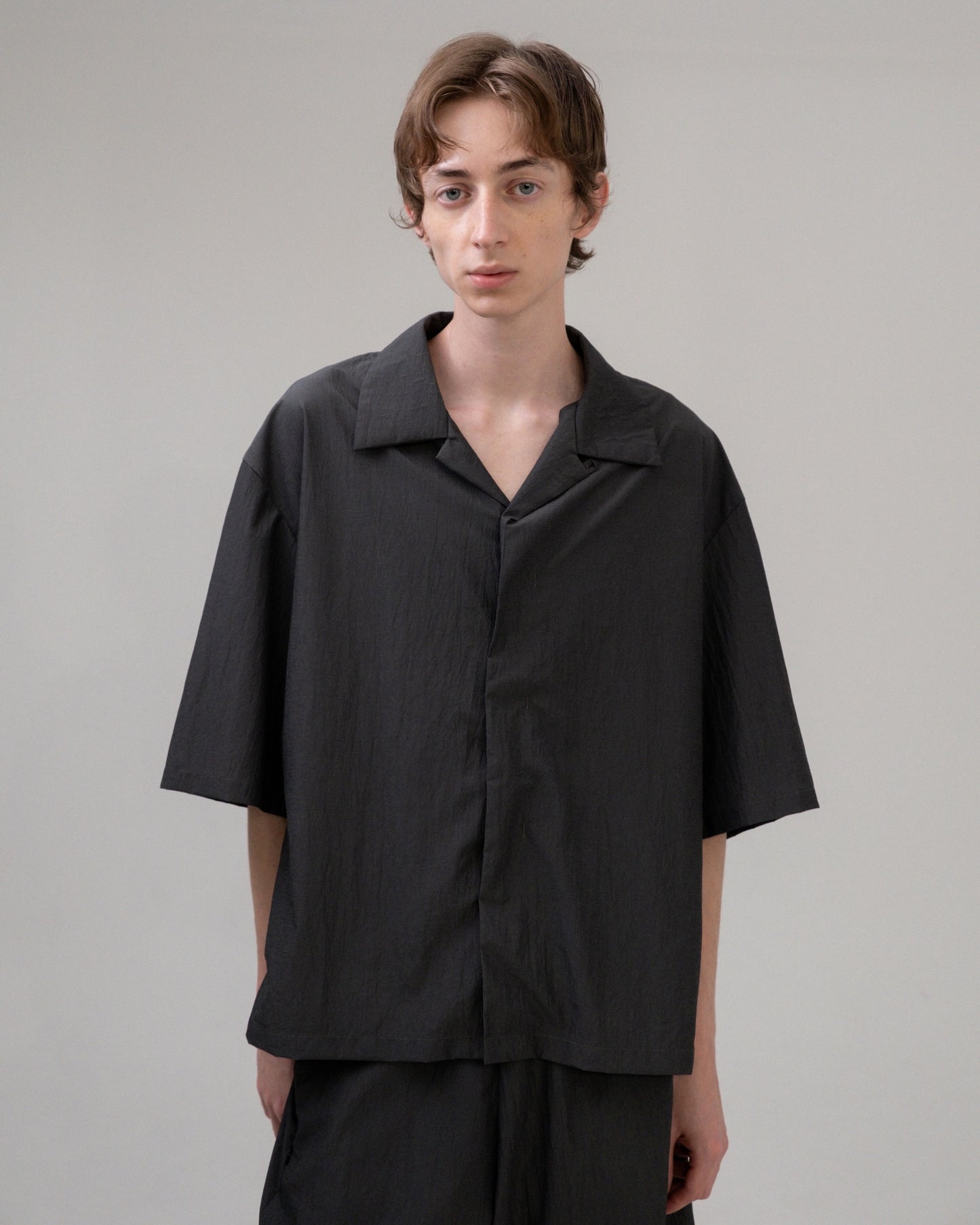 OL　FLY FRONT S/S SHIRT