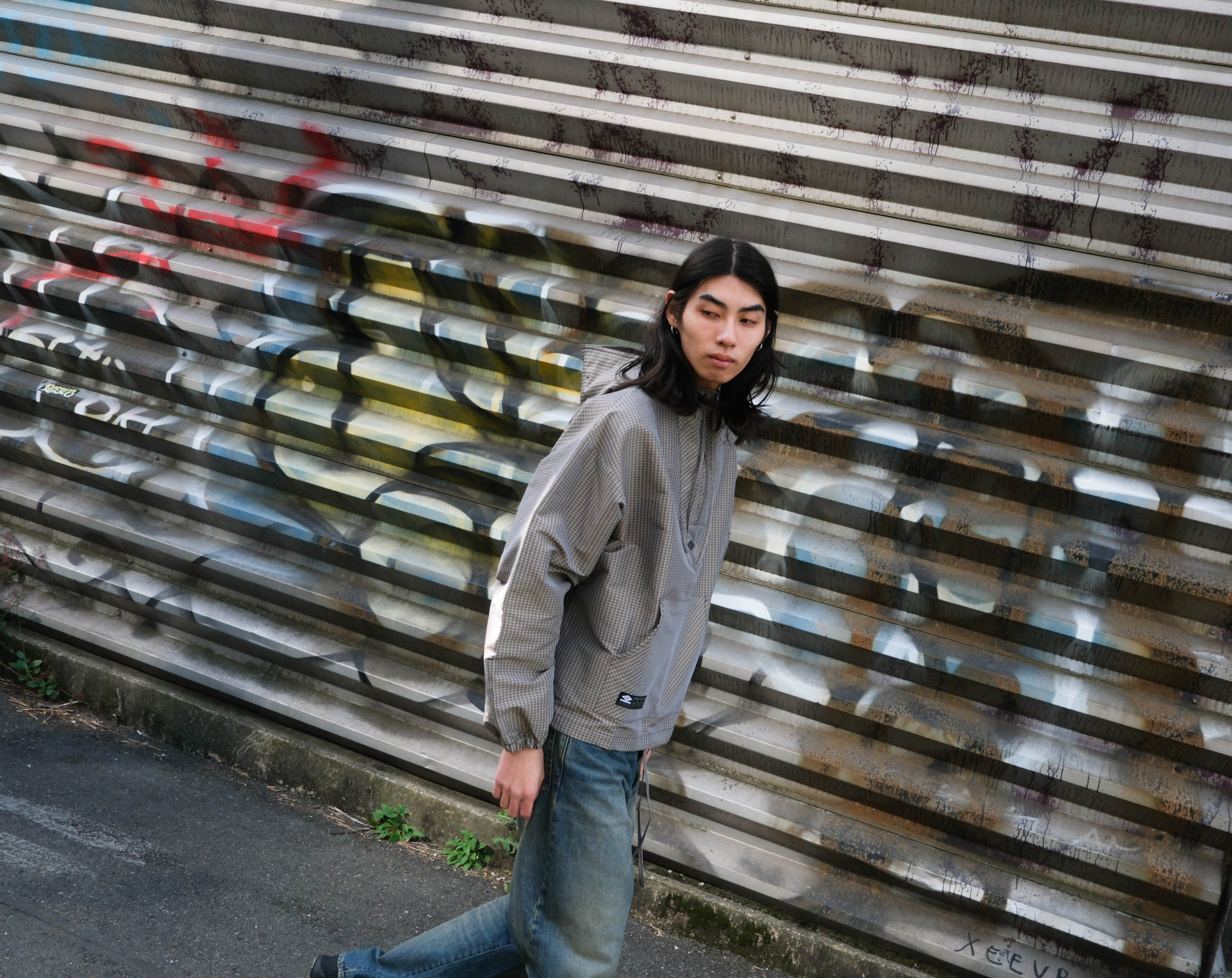 UMBRO Masked Check Anorak – KIKUNOBU
