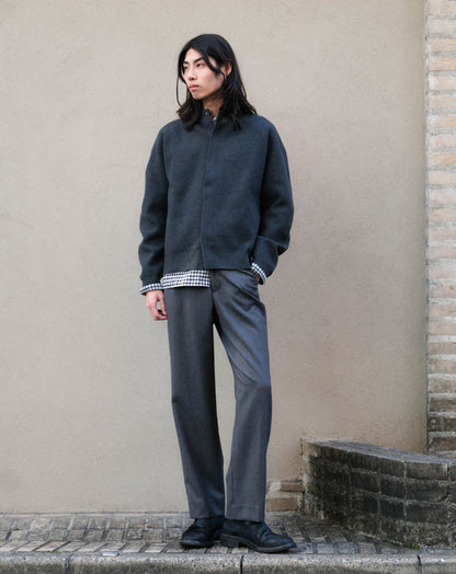 AMOMENTO　ROUNDED SLEEVE CARDIGAN