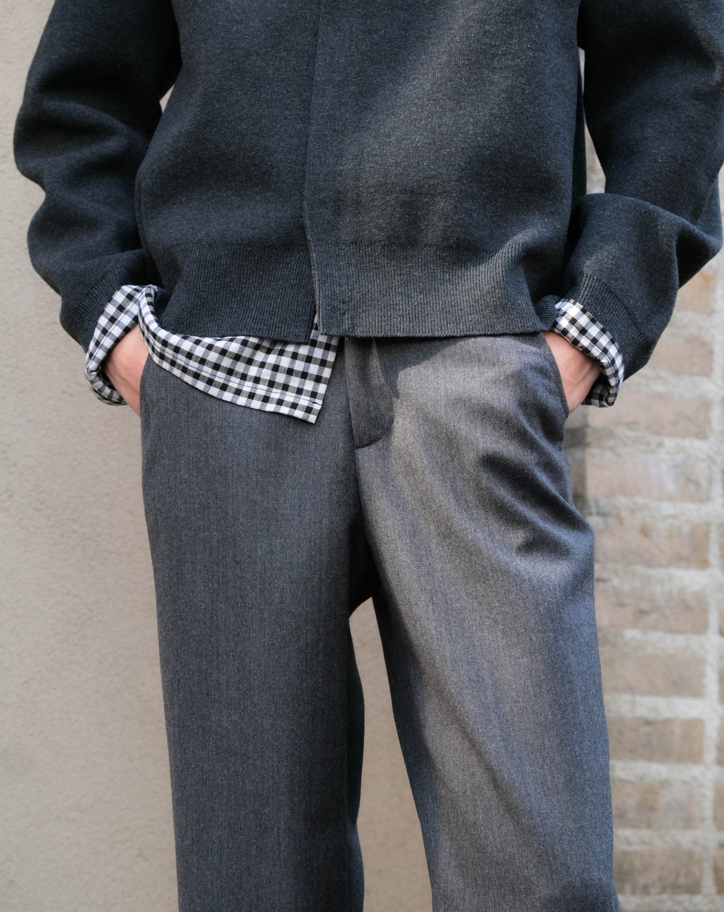 AMOMENTO　ROUNDED SLEEVE CARDIGAN