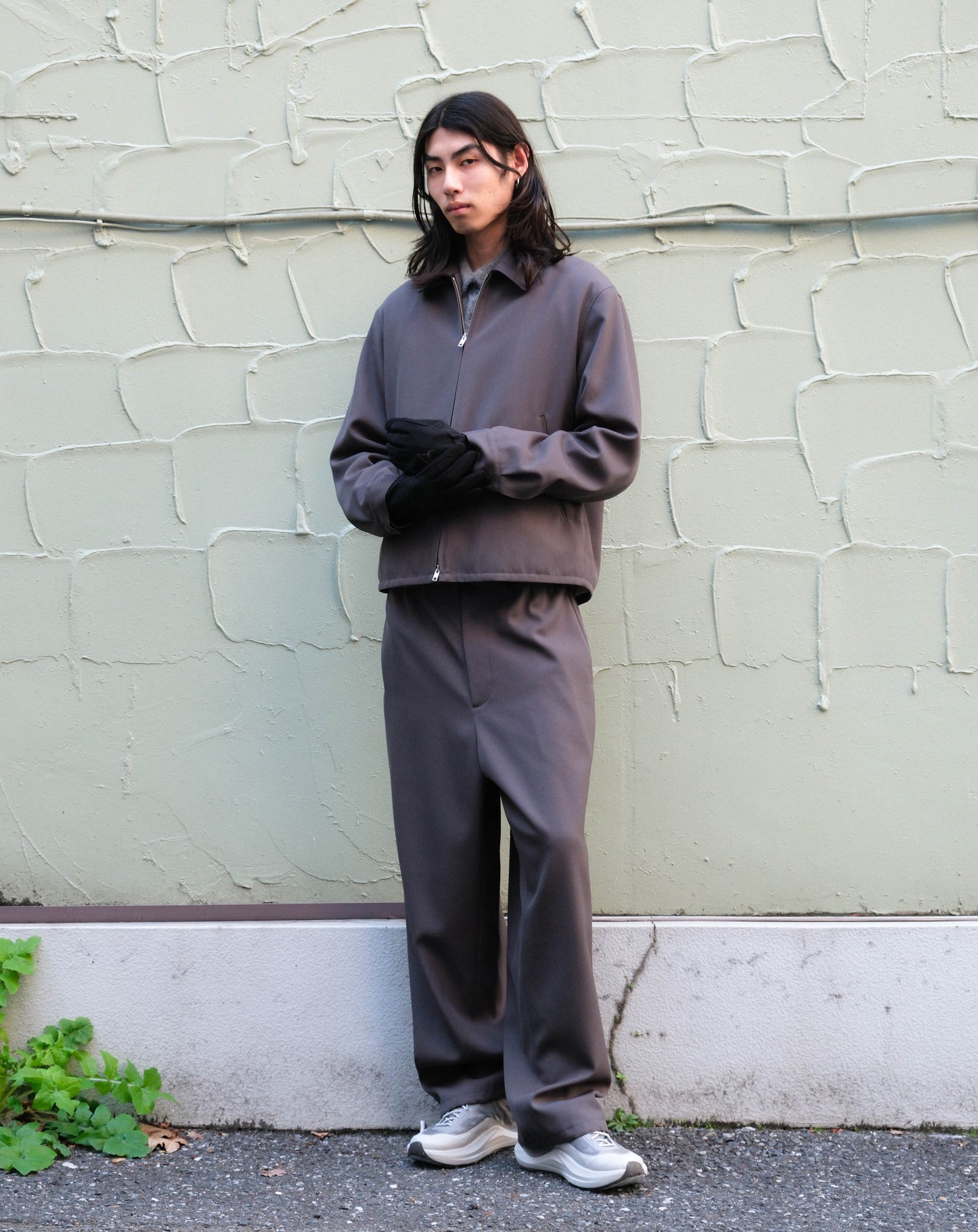 ATON　BACK SATIN UTILITY PANTS