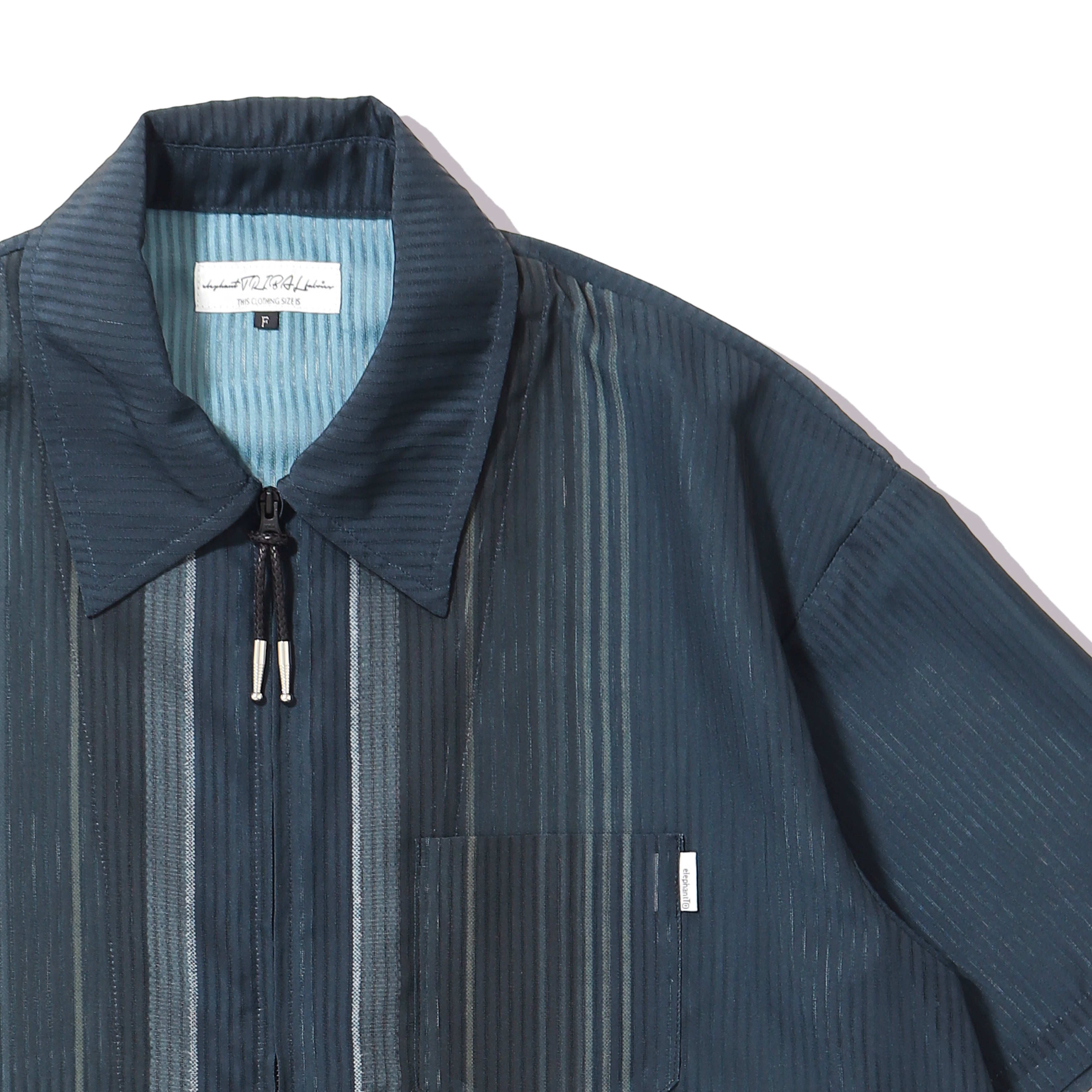 elephant TRIBAL fabrics NO A/C ZIP SHIRT – KIKUNOBU