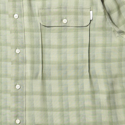 elephant TRIBAL fabrics　ON THE WAY CHECK SHIRT