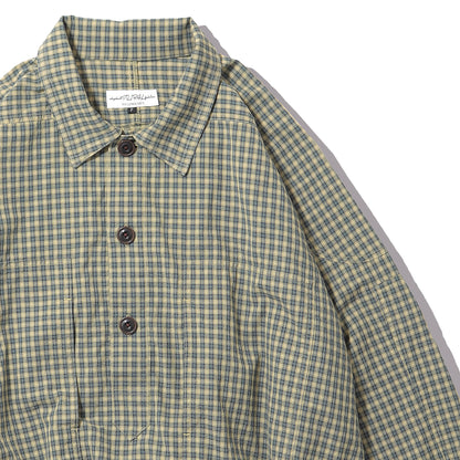 elephant TRIBAL fabrics　M35 HOCKEY CHECK SHIRT