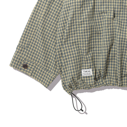 elephant TRIBAL fabrics　M35 HOCKEY CHECK SHIRT