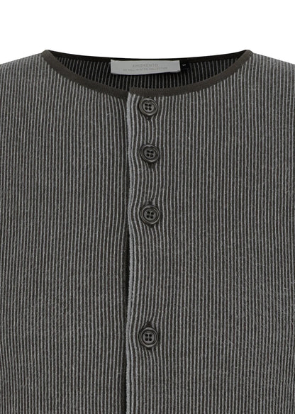 STRIPE BUTTON UP CARDIGAN