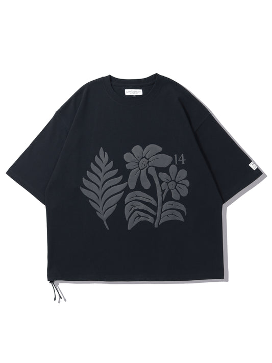 elephant TRIBAL fabrics　FLOWER PRINT FAT T-SH