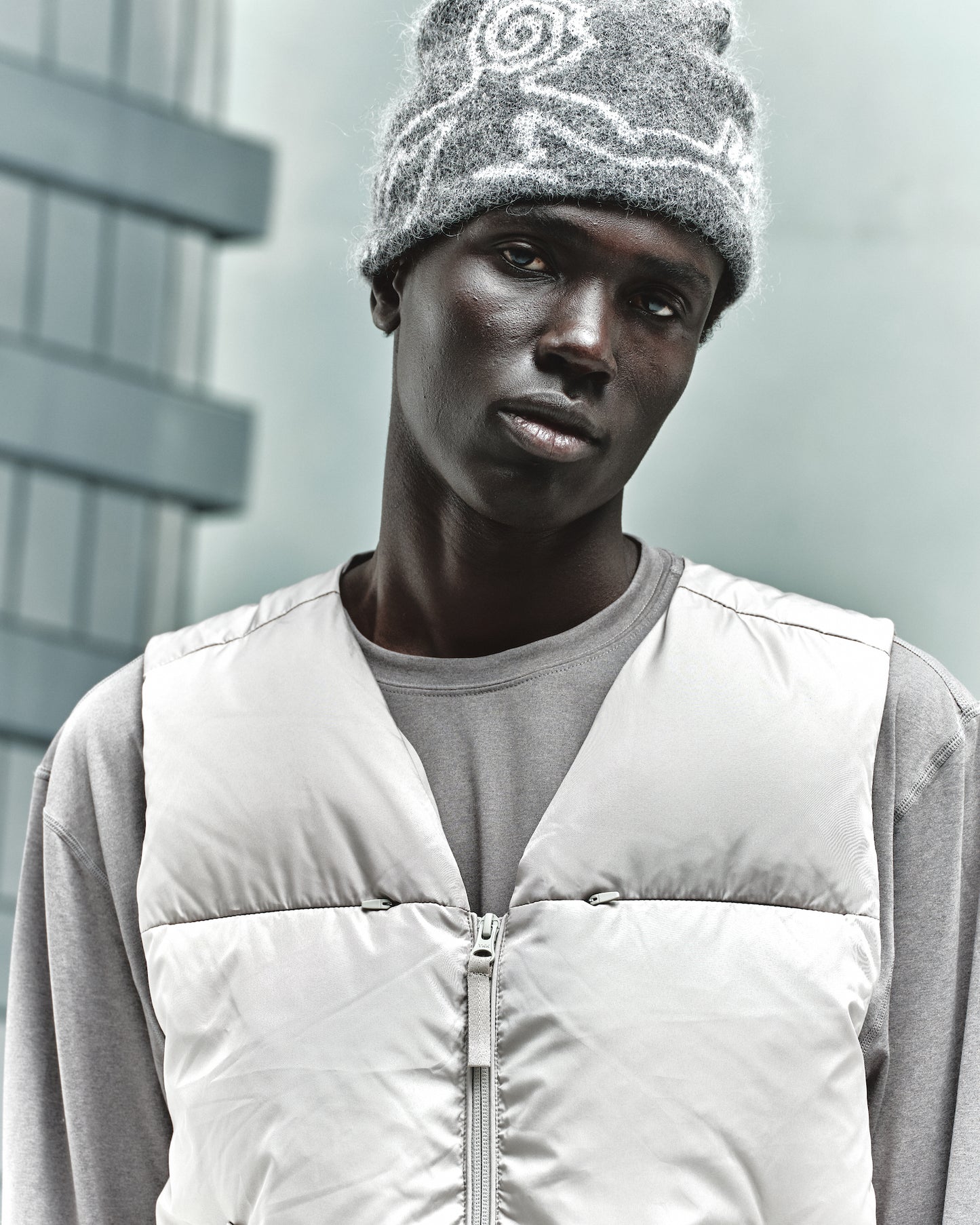 MOSCOT MOHAIR MIXED KNIT BEANIE
