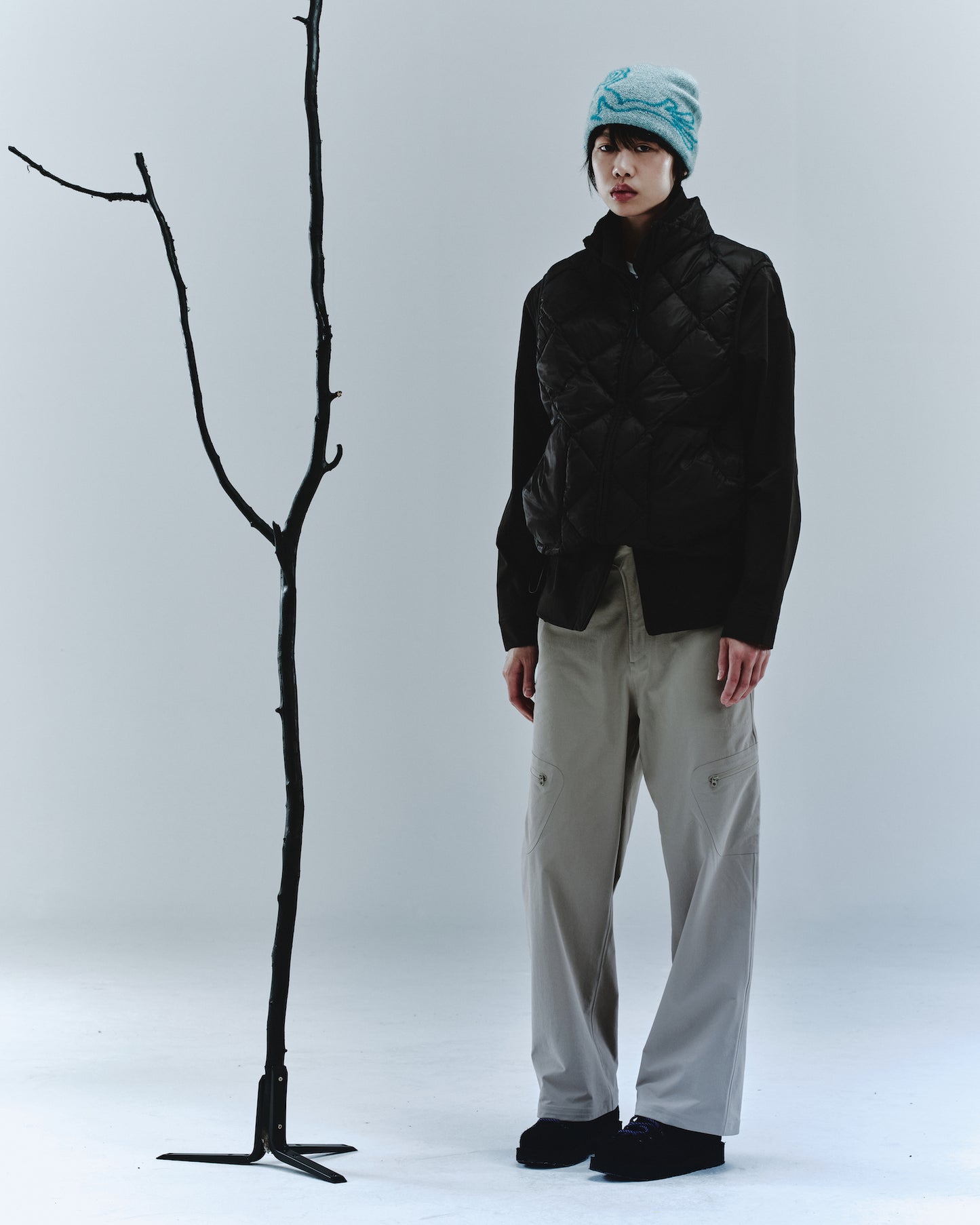 MOSCOT MOHAIR MIXED KNIT BEANIE