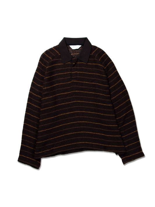 ANCELLM　CUT BORDER SKIPPER SHIRT
