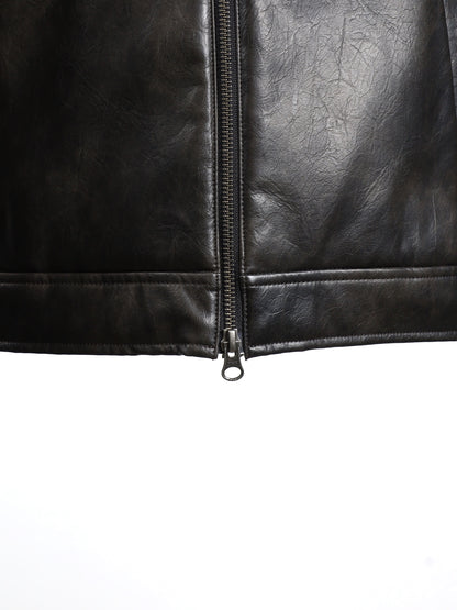VEGAN LEATHER BLOUSON