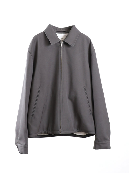 BACK SATIN HARRINGTON JACKET