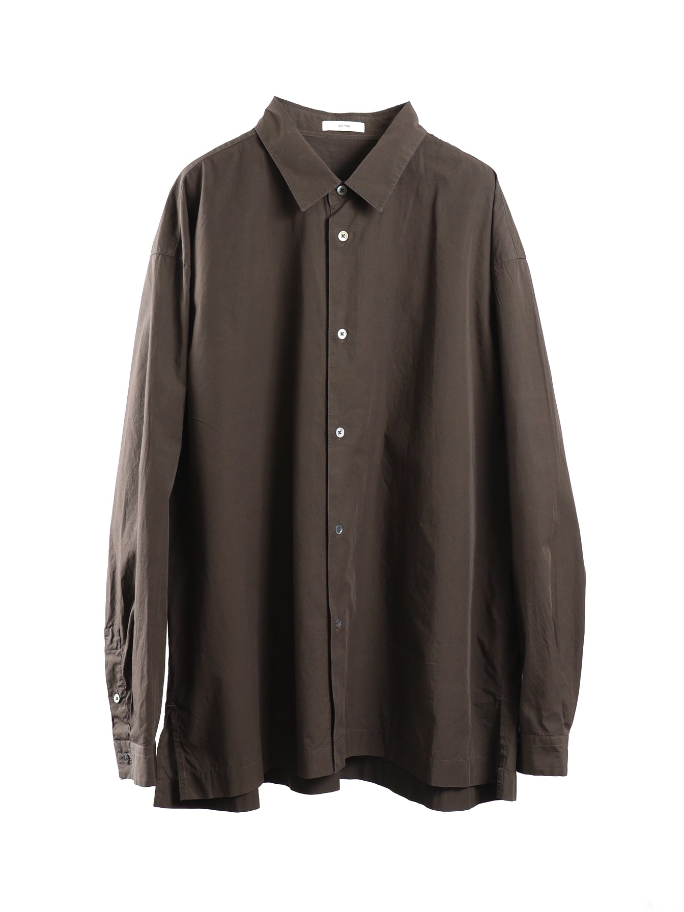 SHRINK COTTON LAWN WIDE SHIRT