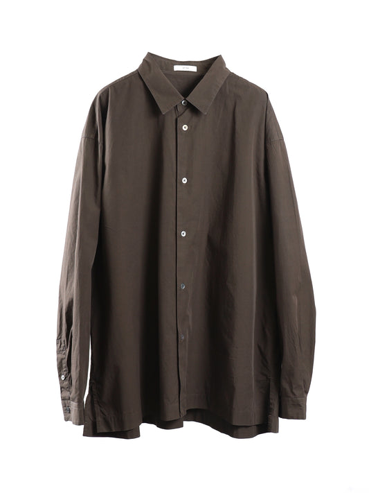 SHRINK COTTON LAWN WIDE SHIRT