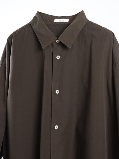 SHRINK COTTON LAWN WIDE SHIRT