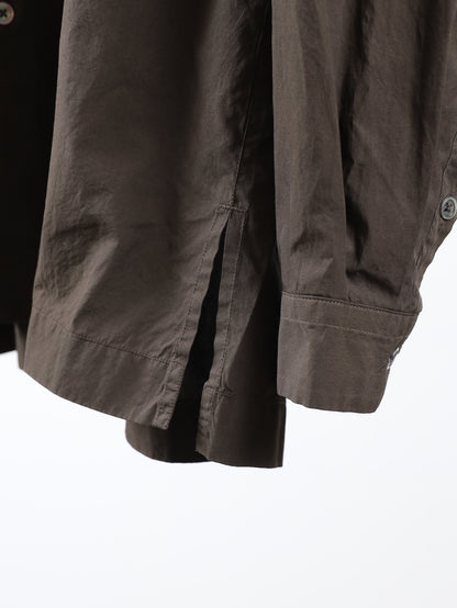 SHRINK COTTON LAWN WIDE SHIRT