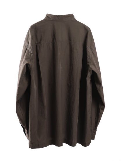 SHRINK COTTON LAWN WIDE SHIRT