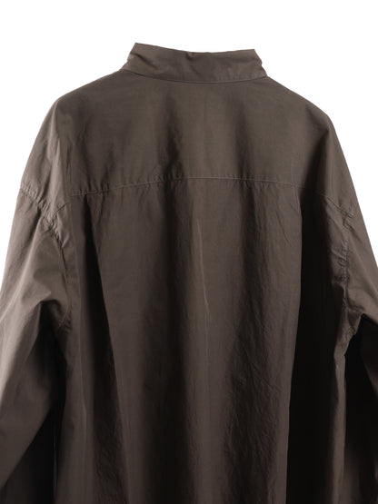 SHRINK COTTON LAWN WIDE SHIRT