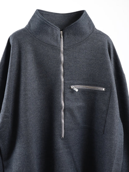 WOOL HALF ZIP