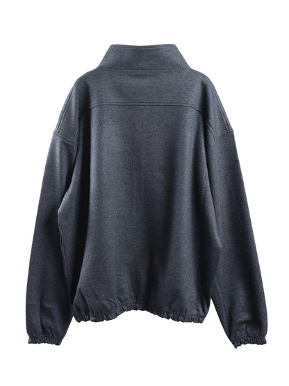 WOOL HALF ZIP