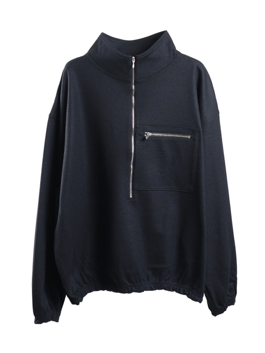 WOOL HALF ZIP
