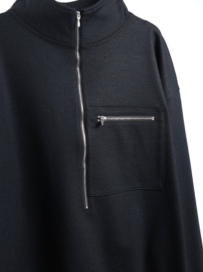 WOOL HALF ZIP