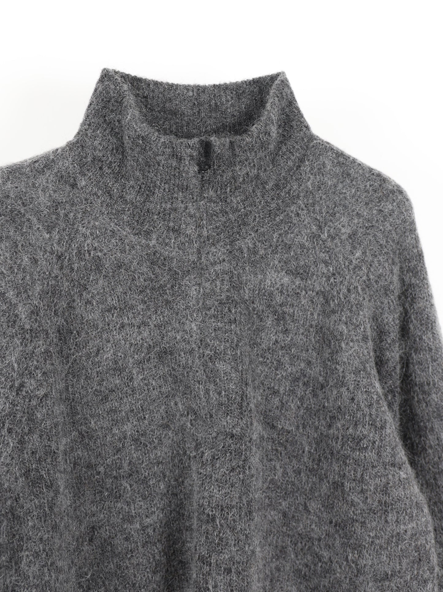 ESSENCE MOHAIR MIXED KNIT TOP