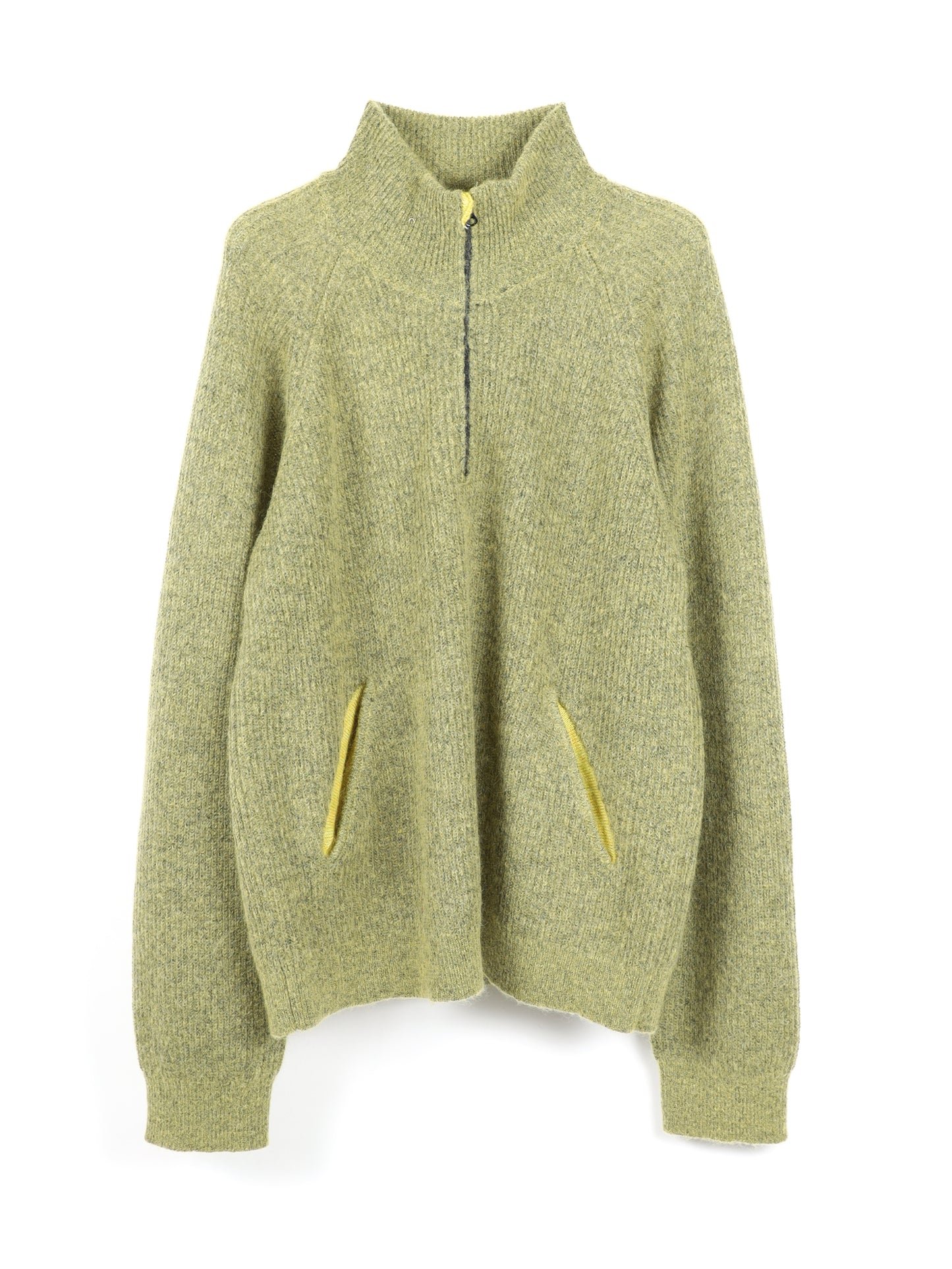 ESSENCE MOHAIR MIXED KNIT TOP