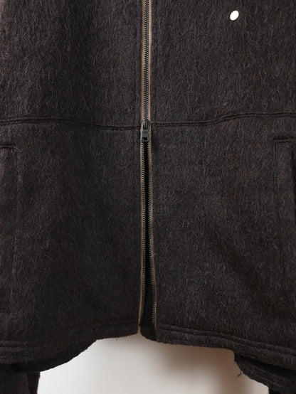 SHAGGY ZIP UP SHIRT