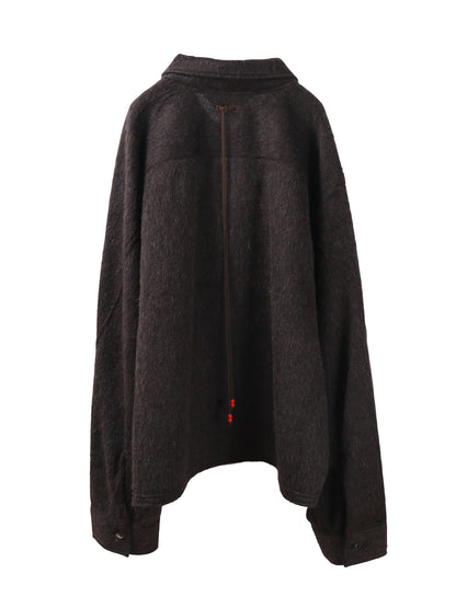SHAGGY ZIP UP SHIRT