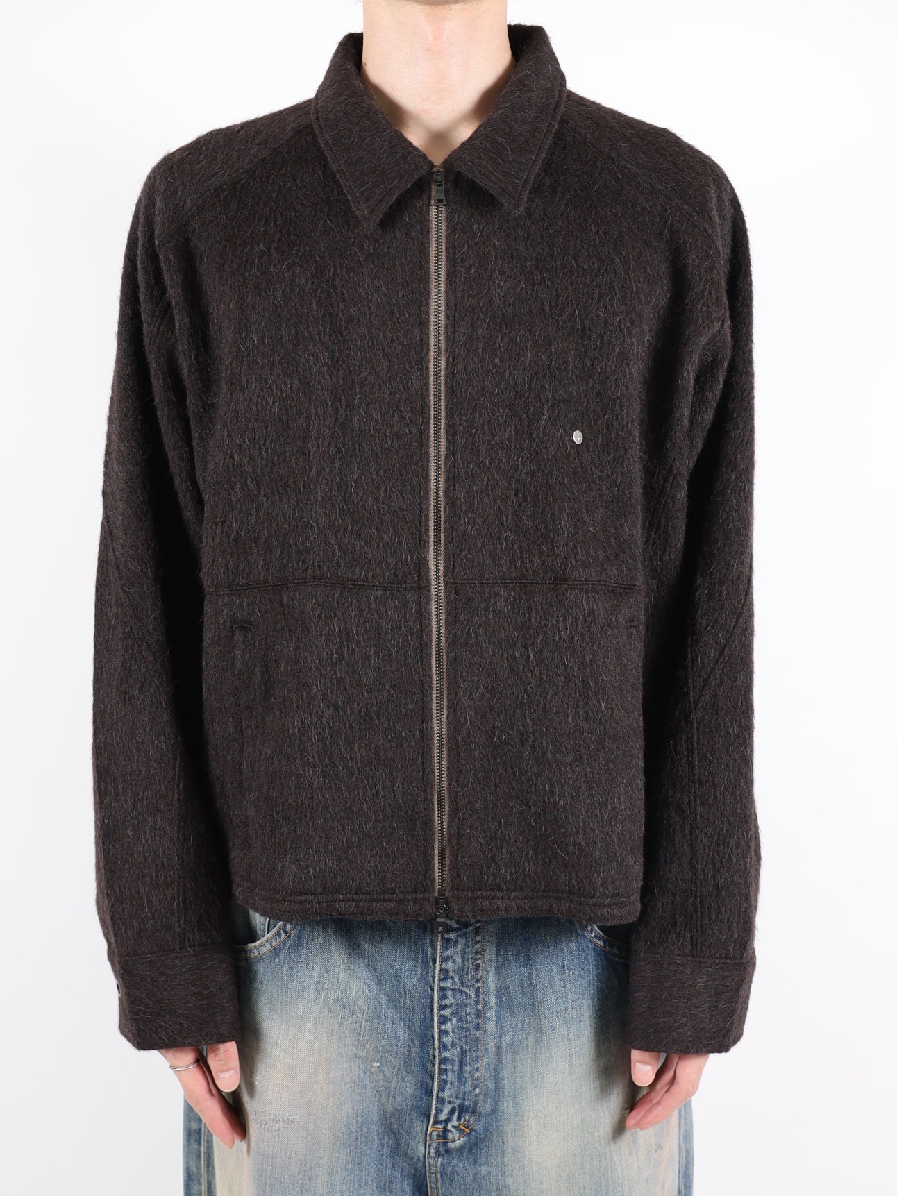 SHAGGY ZIP UP SHIRT
