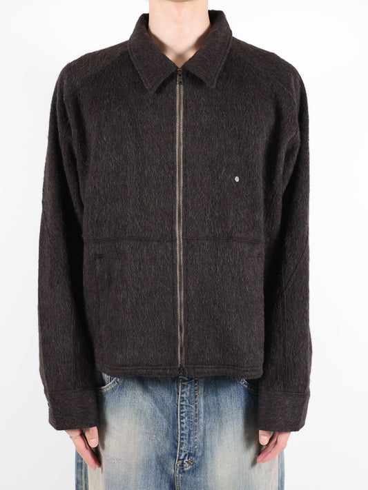 SHAGGY ZIP UP SHIRT
