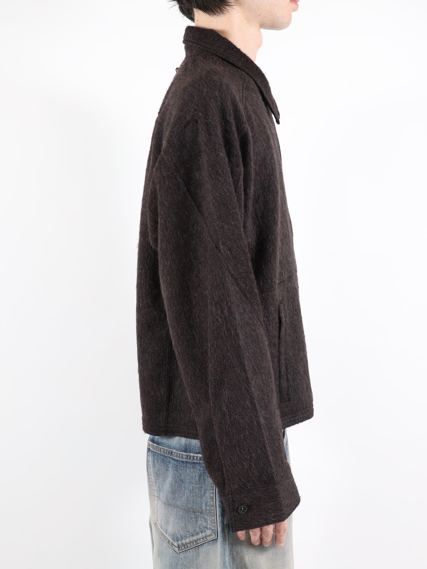 SHAGGY ZIP UP SHIRT