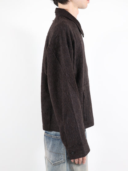 SHAGGY ZIP UP SHIRT