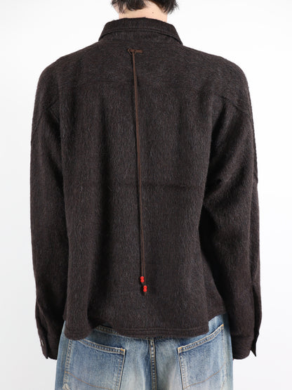 SHAGGY ZIP UP SHIRT