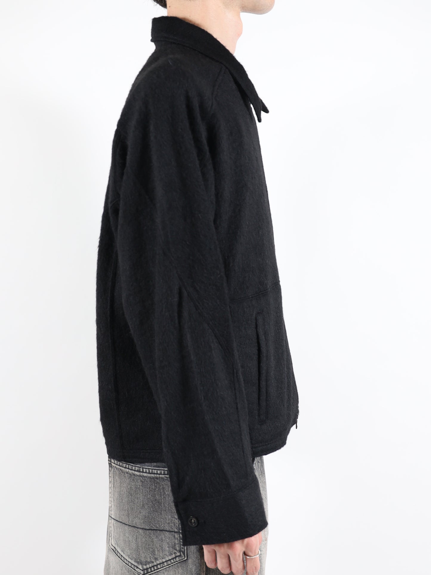 SHAGGY ZIP UP SHIRT