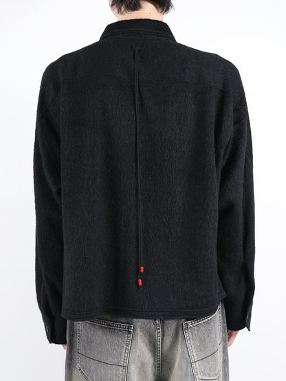 SHAGGY ZIP UP SHIRT