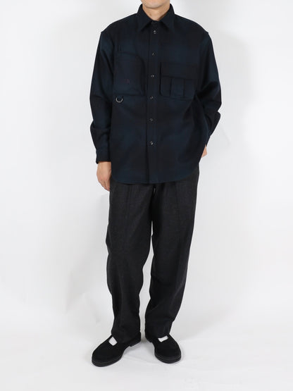 LS WOOL FIELD UTILITY SHIRT (A/O)